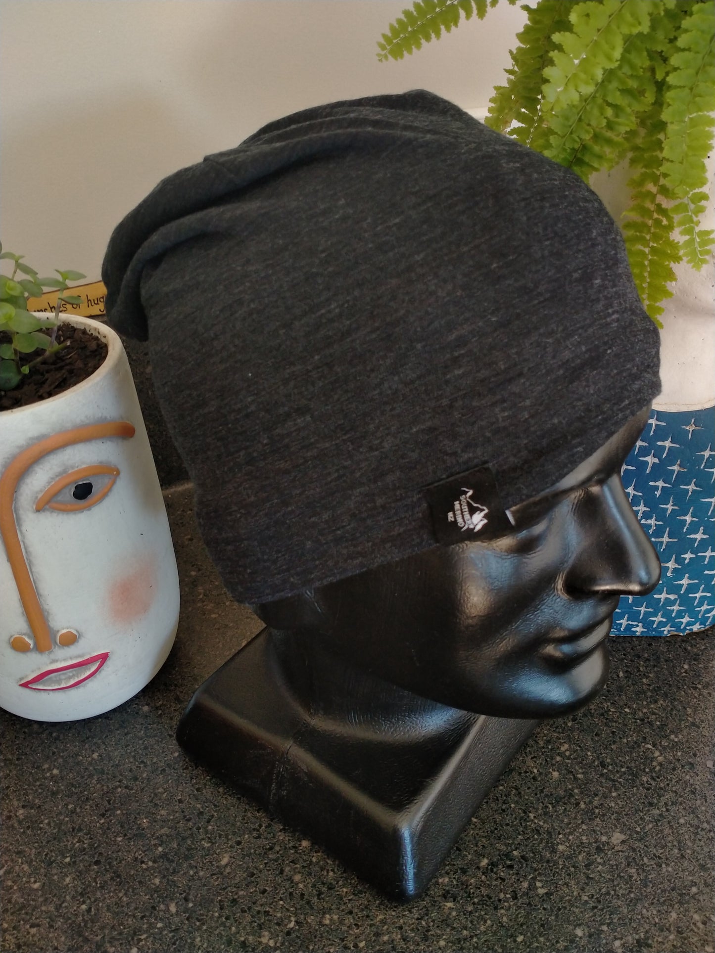 Slouch Beanie - Plantation/Plantation Snow Flake Print