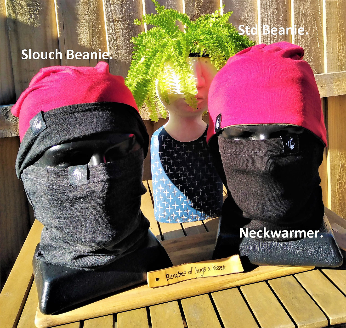 Slouch Beanie - Plantation/Plantation Snow Flake Print