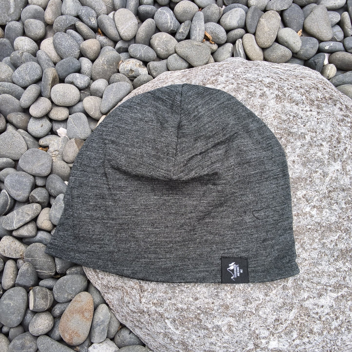 Standard Beanie - Charcoal/Red