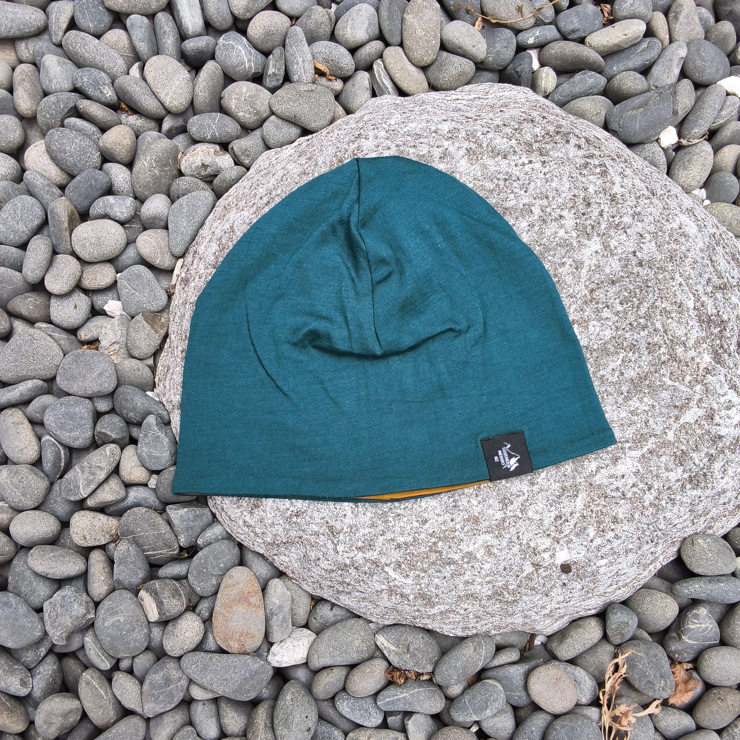 Standard Beanie - Whiskey/Petrol