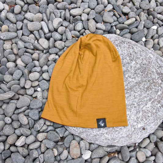 Slouch Beanie - Mulberry/Whisky