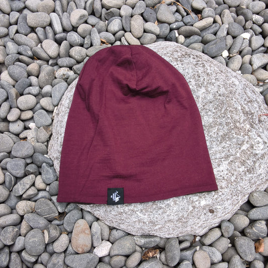 Slouch Beanie - Mulberry/Army