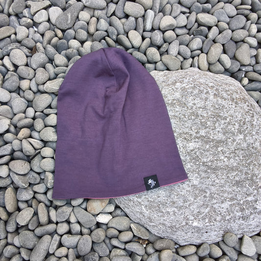 Slouch Beanie - Pink/Grape